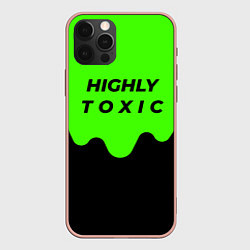 Чехол для iPhone 12 Pro Max HIGHLY toxic 0 2, цвет: 3D-светло-розовый