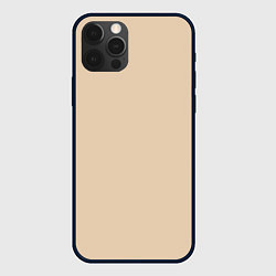 Чехол для iPhone 12 Pro Max Бежевая Маска, цвет: 3D-черный