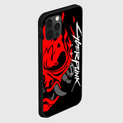 Чехол для iPhone 12 Pro Max CYBERPUNK 2077 SAMURAI, цвет: 3D-черный — фото 2