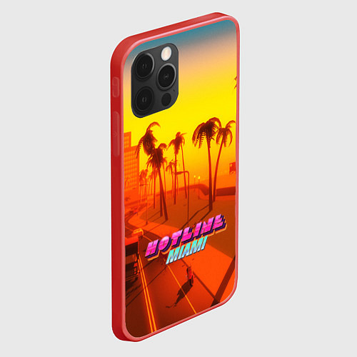 Чехол iPhone 12 Pro Max HOTLINE MIAMI / 3D-Красный – фото 2