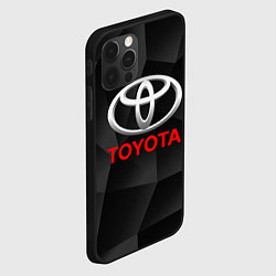 Чехол для iPhone 12 Pro Max TOYOTA, цвет: 3D-черный — фото 2