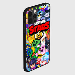 Чехол для iPhone 12 Pro Max BRAWL STARS ВСЕ БРАВЛЕРЫ, цвет: 3D-черный — фото 2