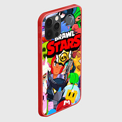 Чехол для iPhone 12 Pro Max BRAWL STARS ВСЕ БРАВЛЕРЫ, цвет: 3D-красный — фото 2