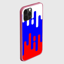 Чехол для iPhone 12 Pro Max Россия, цвет: 3D-малиновый — фото 2