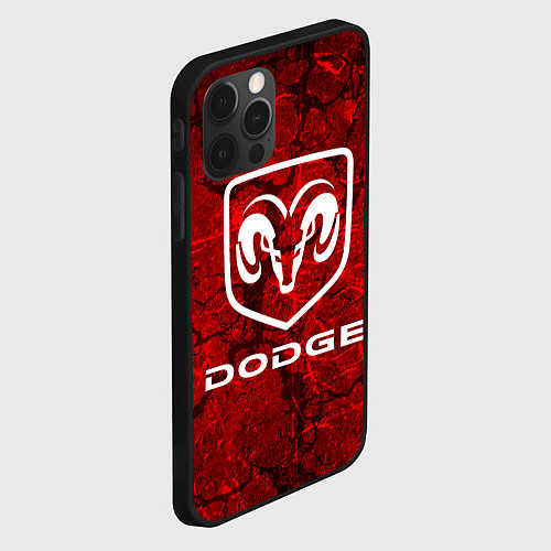 Чехол iPhone 12 Pro Max DODGE / 3D-Черный – фото 2