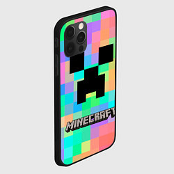 Чехол для iPhone 12 Pro Max Minecraft, цвет: 3D-черный — фото 2