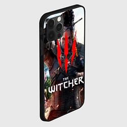 Чехол для iPhone 12 Pro Max The Witcher, цвет: 3D-черный — фото 2