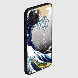 Чехол для iPhone 12 Pro Max The great wave off kanagawa, цвет: 3D-черный — фото 2