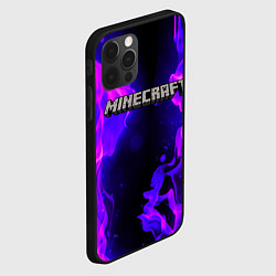 Чехол для iPhone 12 Pro Max MINECRAFT, цвет: 3D-черный — фото 2