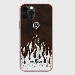 Чехол для iPhone 12 Pro Max Cs:go - Оксидное пламя, цвет: 3D-светло-розовый