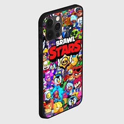 Чехол для iPhone 12 Pro Max BRAWL STARS ВСЕ ПЕРСОНАЖИ, цвет: 3D-черный — фото 2