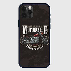 Чехол для iPhone 12 Pro Max American Motorcycle Z, цвет: 3D-черный