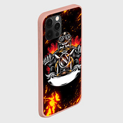 Чехол для iPhone 12 Pro Max Fire Biker Z, цвет: 3D-светло-розовый — фото 2