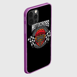 Чехол для iPhone 12 Pro Max Motocross Champion Z, цвет: 3D-сиреневый — фото 2