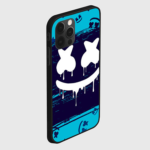 Чехол iPhone 12 Pro Max MARSHMELLO МАРШМЕЛЛОУ / 3D-Черный – фото 2