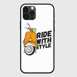 Чехол для iPhone 12 Pro Max RIDE WITH STYLE Z, цвет: 3D-черный