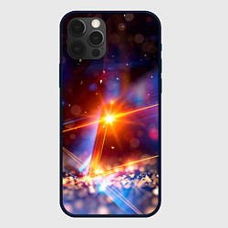 Чехол для iPhone 12 Pro Max Geometry light, цвет: 3D-черный