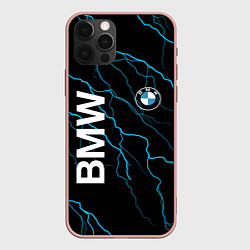 Чехол для iPhone 12 Pro Max BMW, цвет: 3D-светло-розовый