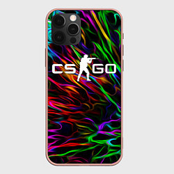 Чехол для iPhone 12 Pro Max CS GO КС ГО, цвет: 3D-светло-розовый