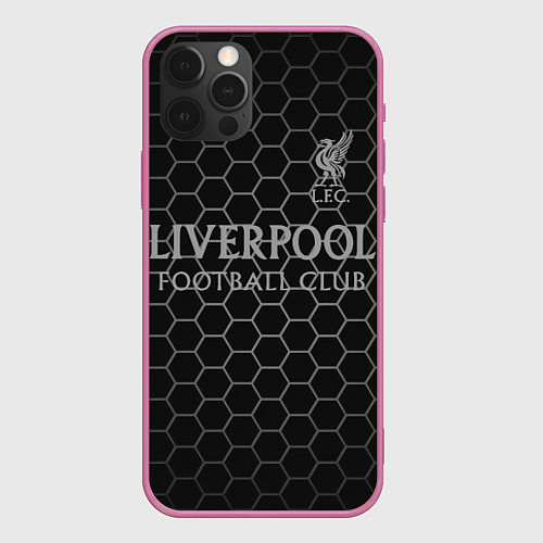 Чехол iPhone 12 Pro Max LIVERPOOL / 3D-Малиновый – фото 1