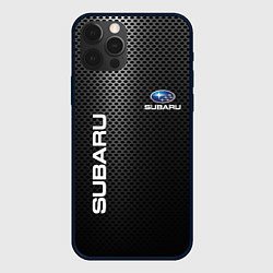 Чехол для iPhone 12 Pro Max SUBARU, цвет: 3D-черный