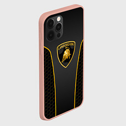 Чехол для iPhone 12 Pro Max Ламборгини, цвет: 3D-светло-розовый — фото 2