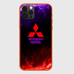 Чехол для iPhone 12 Pro Max Mitsubishi, цвет: 3D-красный
