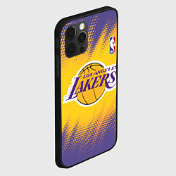 Чехол для iPhone 12 Pro Max Los Angeles Lakers, цвет: 3D-черный — фото 2