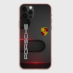 Чехол для iPhone 12 Pro Max PORSCHE, цвет: 3D-светло-розовый