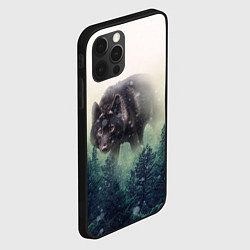 Чехол для iPhone 12 Pro Max Волк, цвет: 3D-черный — фото 2
