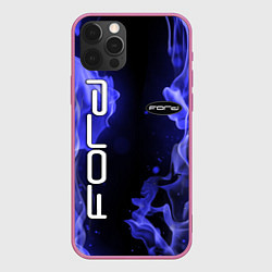 Чехол для iPhone 12 Pro Max FORD, цвет: 3D-малиновый