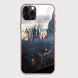 Чехол для iPhone 12 Pro Max Assassin’s Creed Unity, цвет: 3D-светло-розовый