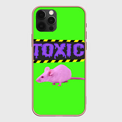 Чехол для iPhone 12 Pro Max Toxic, цвет: 3D-светло-розовый