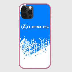 Чехол для iPhone 12 Pro Max LEXUS ЛЕКСУС, цвет: 3D-малиновый