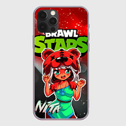 Чехол для iPhone 12 Pro Max Nita Brawl Stars, цвет: 3D-серый