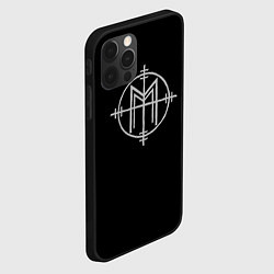 Чехол для iPhone 12 Pro Max Marilyn Manson, цвет: 3D-черный — фото 2