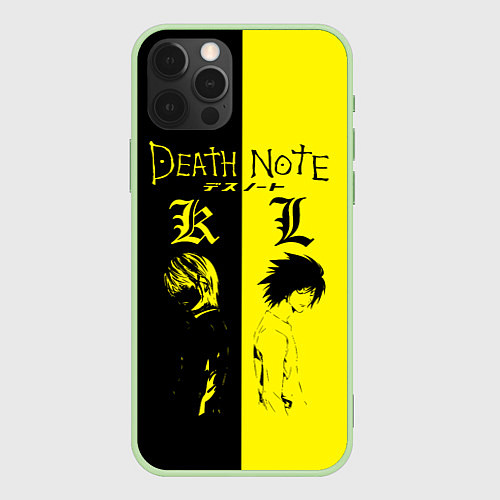 Чехол iPhone 12 Pro Max Death Note / 3D-Салатовый – фото 1
