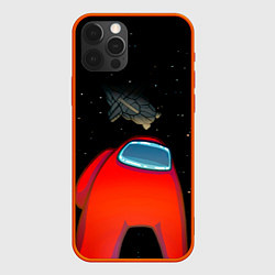 Чехол для iPhone 12 Pro Max Among Us, цвет: 3D-красный