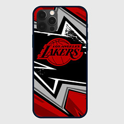 Чехол для iPhone 12 Pro Max LA LAKERS RED, цвет: 3D-черный