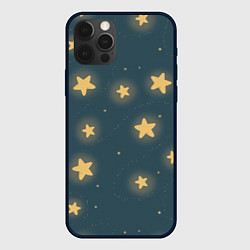 Чехол для iPhone 12 Pro Max Звезды, цвет: 3D-черный