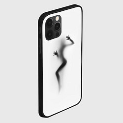 Чехол для iPhone 12 Pro Max ДЕВУШКА ЗА СТЕКЛОМ, цвет: 3D-черный — фото 2