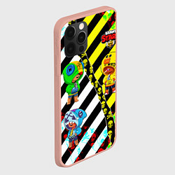 Чехол для iPhone 12 Pro Max Brawl STARS OFF-WHITE, цвет: 3D-светло-розовый — фото 2