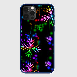 Чехол для iPhone 12 Pro Max Новый год, цвет: 3D-тёмно-синий