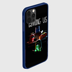 Чехол для iPhone 12 Pro Max AMONG US, цвет: 3D-тёмно-синий — фото 2