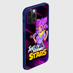 Чехол для iPhone 12 Pro Max Brawl Stars Shelly, цвет: 3D-тёмно-синий — фото 2