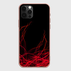 Чехол для iPhone 12 Pro Max Fiber, цвет: 3D-светло-розовый