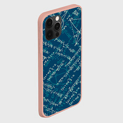 Чехол для iPhone 12 Pro Max Математика, цвет: 3D-светло-розовый — фото 2