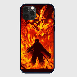 Чехол для iPhone 12 Pro Max Клинок, рассекающий демонов, цвет: 3D-черный