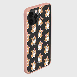 Чехол для iPhone 12 Pro Max Корги малыши, цвет: 3D-светло-розовый — фото 2
