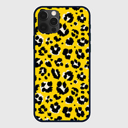 Чехол для iPhone 12 Pro Max Леопард, цвет: 3D-черный